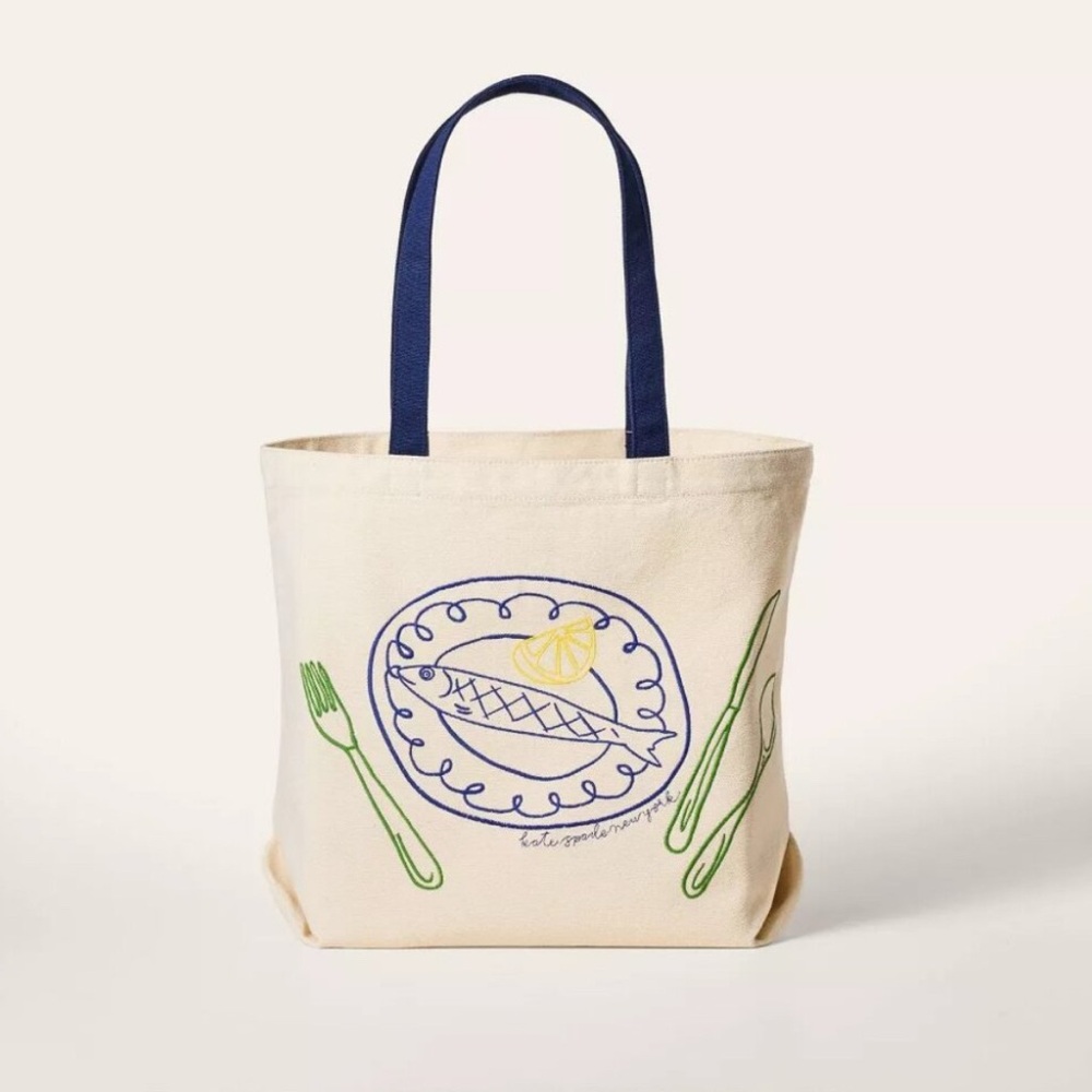 Kate Spade x Target Canvas Embroidered Tote Bag